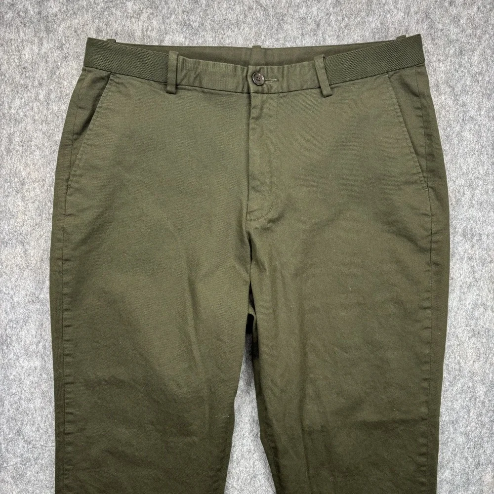 UNIQLO Trouser Pants Men's‎ Large Green Stretch Drawstring Baggy